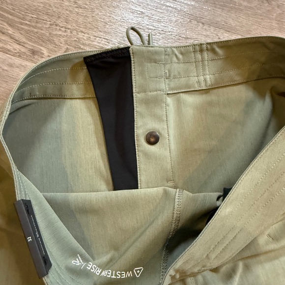 Western Rise Nomad Boardshort 32 Mens Olive Green Quick Dry Swim Trunks Shorts - Picture 6 of 6